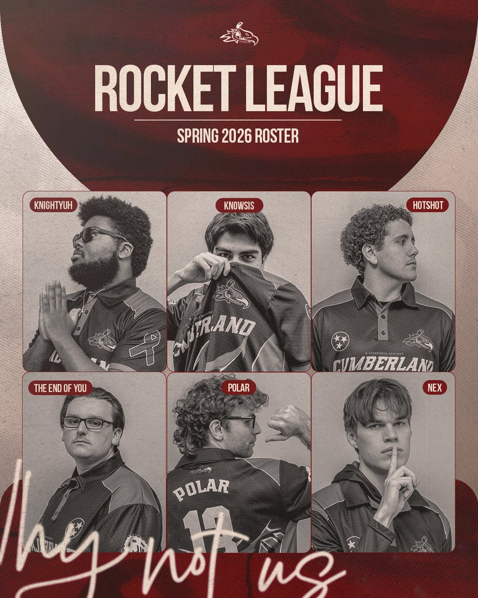 CUeSports21's tweet photo. No Introductions Needed, We're Winning It All.

@KnightYuh_rl 
@Knowsis_ 
@hotshot_rl 
@TheEndofYou0 
@POLARDDR 
@nexviii 

#CU_RL | #CUEsports | #WatchGreatnessHappen https://t.co/rAupXElWWS