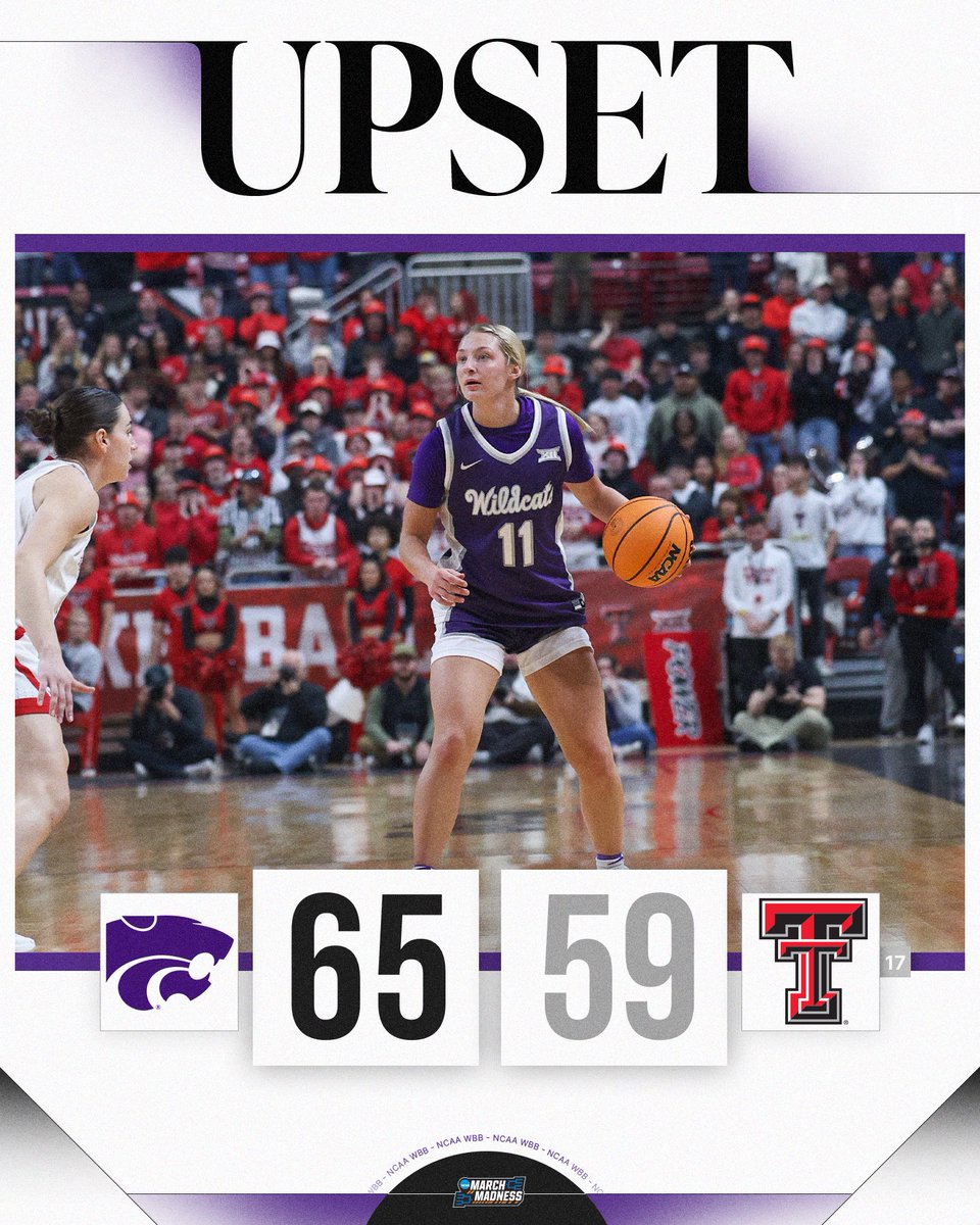 KANSAS STATE UPSETS NO. 17 TEXAS TECH IN LUBBOCK 🤯

Kansas State hands No. 17 Texas Tech their first lost of the season. 

#NCAAWBB x <a href="/KStateWBB/">K-State Women's Basketball</a>