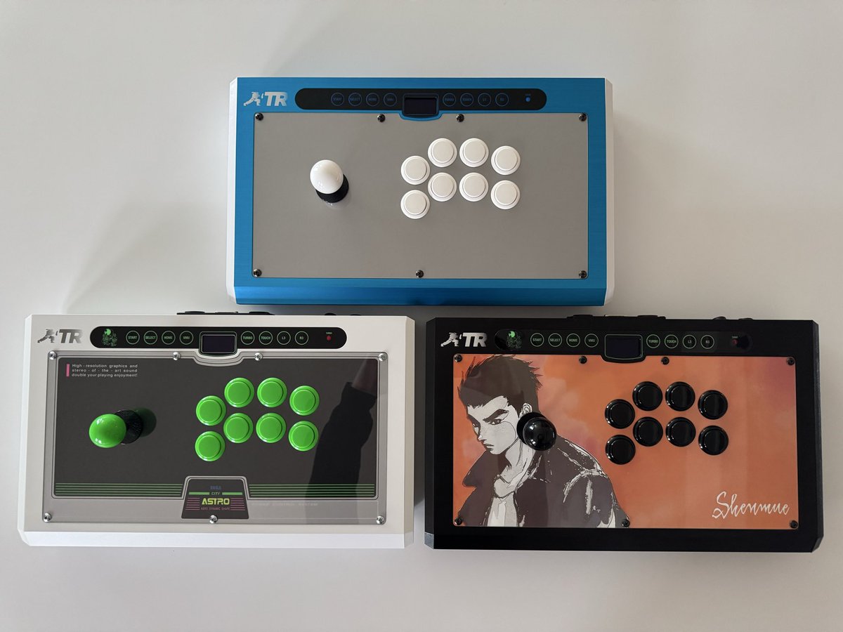 ORoake's tweet image. The @trfightstick Octopus holy trinity is complete. These are some of the best arcade sticks I've ever used. They are unmatched from a compatibility standpoint and well worth the price. The few issues I've run into have been handled with care
🐙🕹️💙💚🧡
trfightstick.com/category/octop…