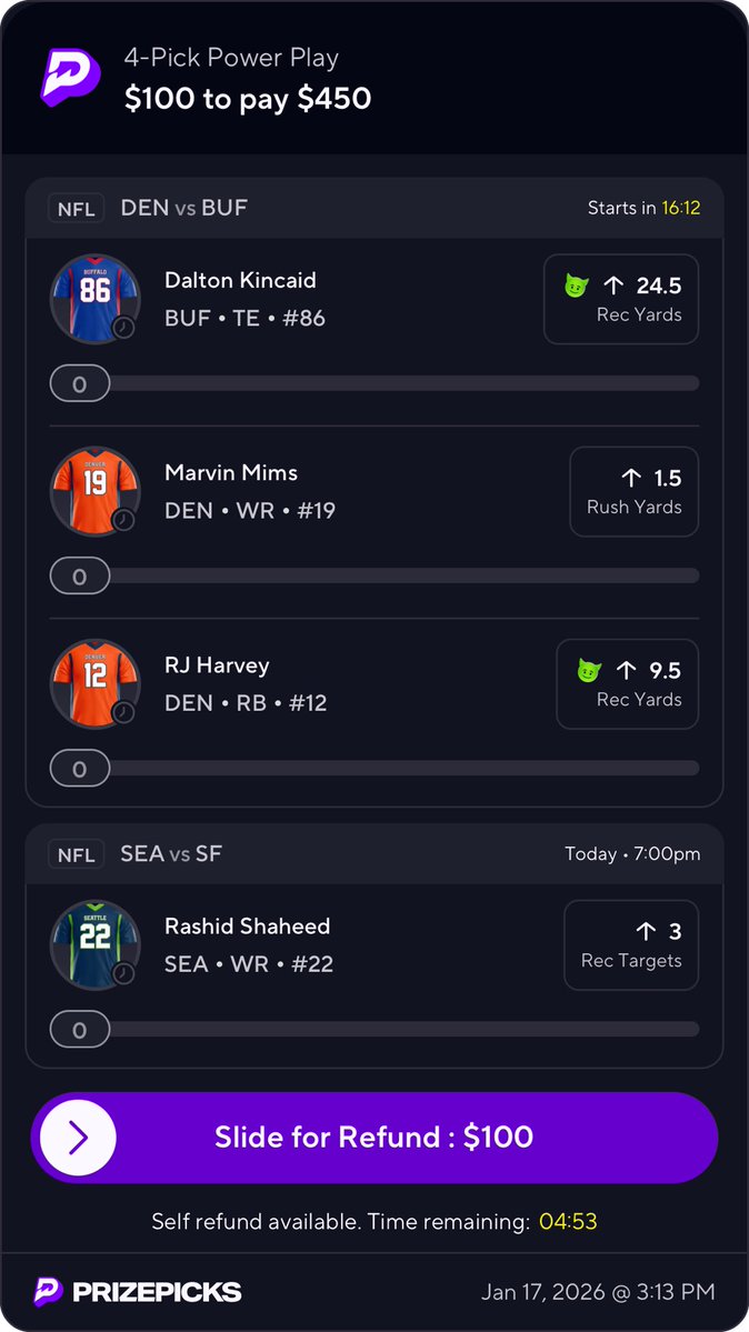 laurencowling's tweet image. I can’t stop firing 

Such strong belief in Mims rush yards today.. hopefully it doesn’t bite me