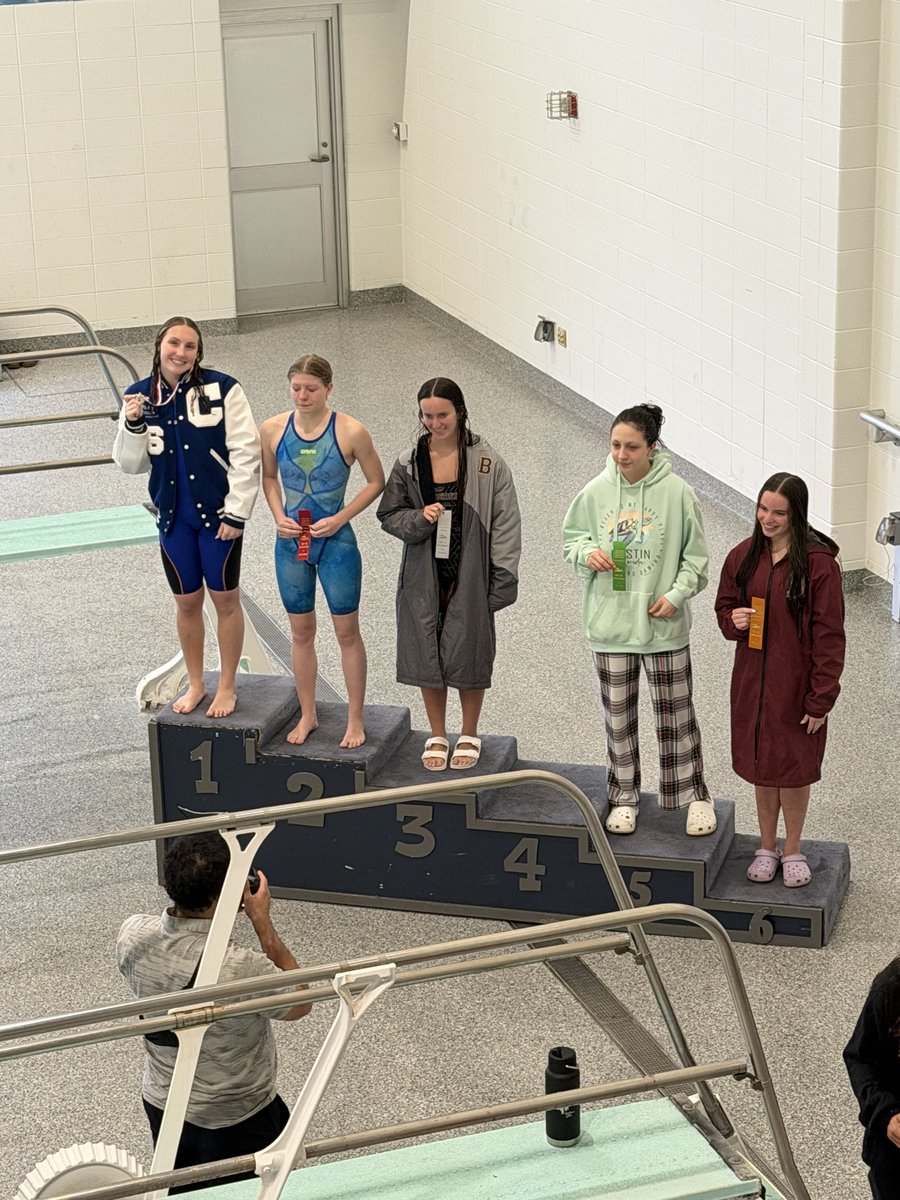 Another Conference record for Katie! This time in the 100 Breaststroke! Wow!!