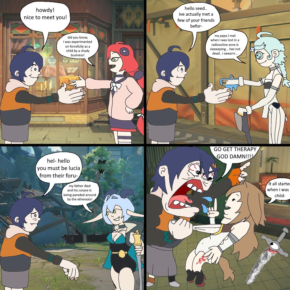 ZZZAnonymously's tweet image. DOES EVERY PERSON IN FAILUME JUST TRAUMA DUMP ON EVERYONE THEY MEET???