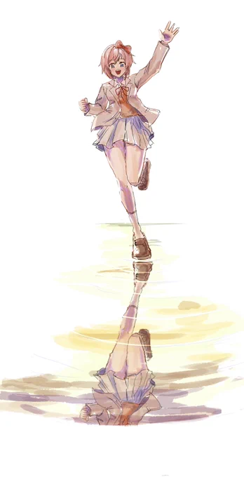 リクエストいただいていたDDLCのサヨリちゃんを描きました! まだこのゲームをプレイしたことはないんですが、この子が将来幸せになってくれたらいいなぁと思いながら描きました