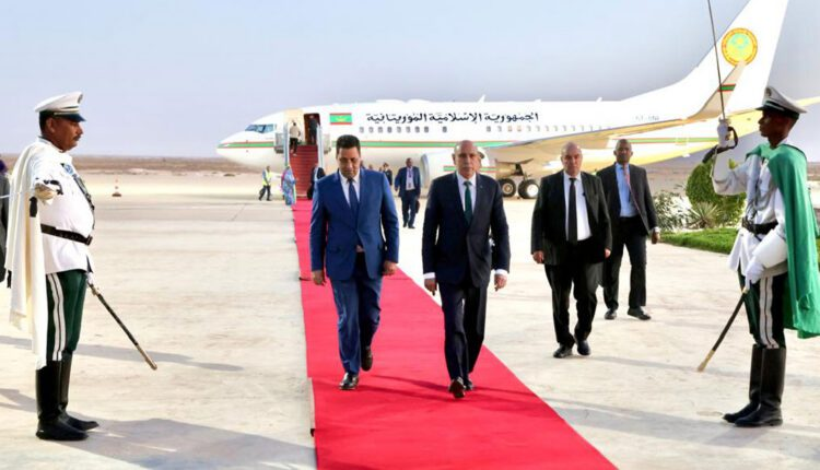 mauritaniahadth's tweet photo. عاد فخامة رئيس الجمهورية محمد ولد الشيخ الغزواني مساء اليوم إلى نواكشوط قادمًا من كوناكري�� بعد مشاركته في حفل تنصيب رئيس جمهورية غينيا فخامة مامادي دومبويا.
#موريتانيا_الحدث https://t.co/5vx0nvEy79