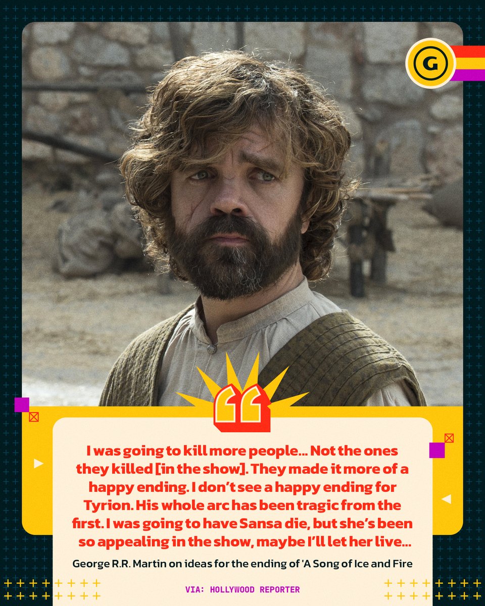GameSpot's tweet image. In an interview with The Hollywood Reporter, George R.R. Martin floated ideas for the end of 'A Song of Ice and Fire,' reaffirming that he wants to finish #WindsOfWinter ❄️🔥
