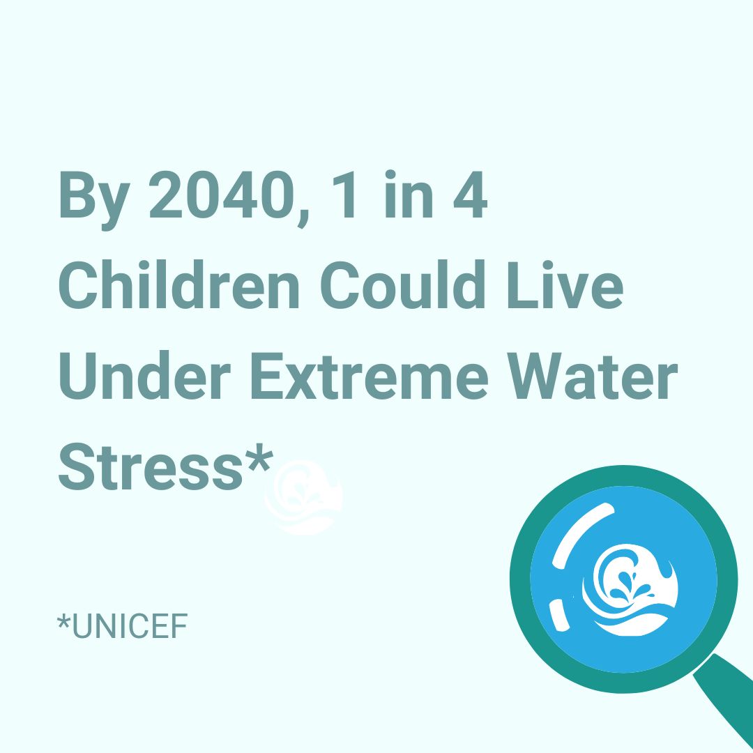 💧By 2040, 1 in 4 Children Could Live Under Extreme Water Stress

Nearly 1 in 4 children worldwide will be growing up in areas where demand for water far exceeds what’s available

The time to act is now, for the children of today, and the generations to come💙