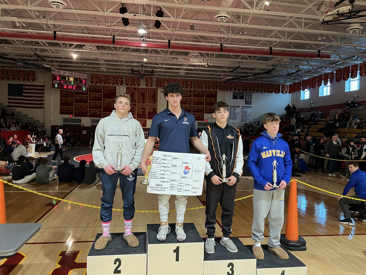 WHRHS_Athletics's tweet photo. Congrats to Anthony DiAndrea on winning the Somerset County Wrestling Championship at 132 pounds. This is Anthony’s 4th County Championship. What an amazing accomplishment. #WarriorPride https://t.co/dJePmv98iB