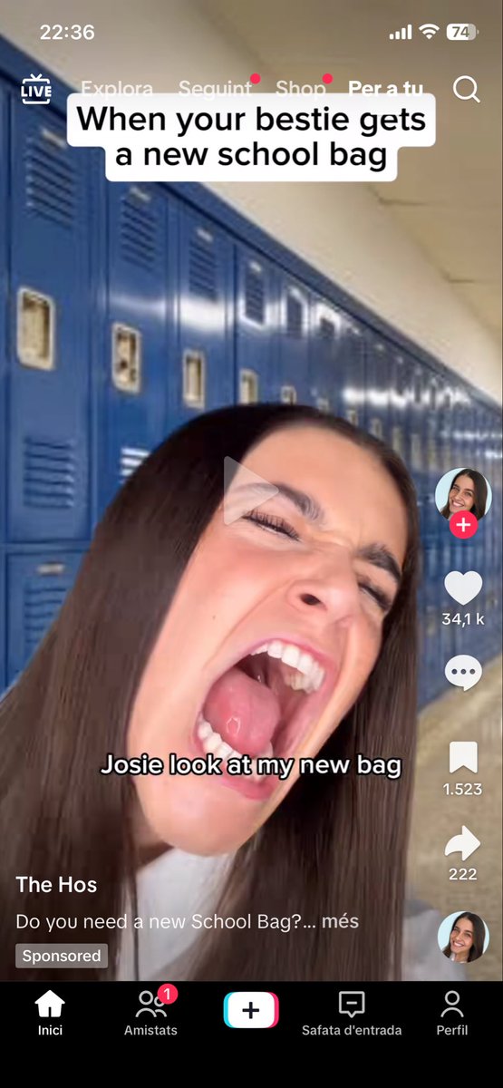 me vuelve a salir este anuncio y me borro tiktok