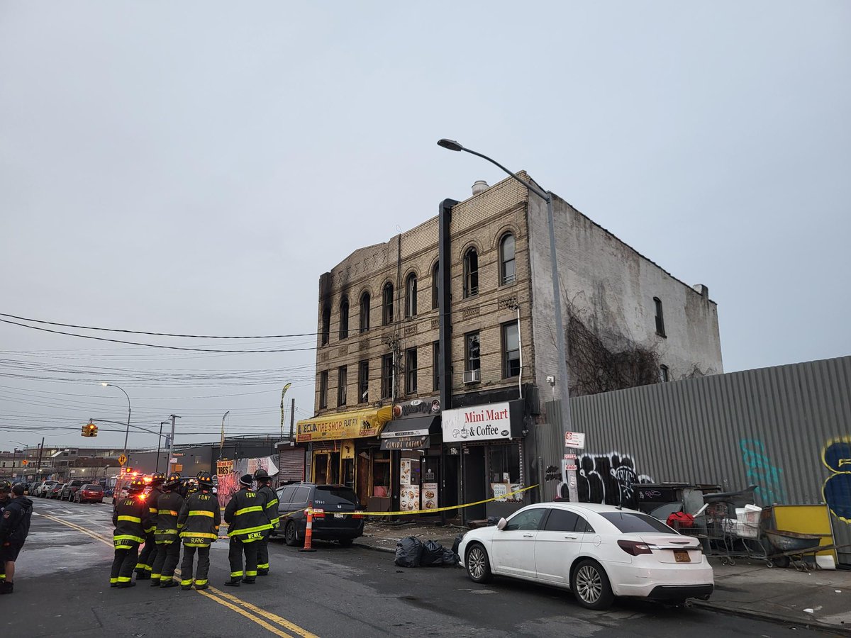 NYC_Buildings's tweet photo. DOB inspectors and engineers were on scene in Ridgewood, Queens, earlier today to conduct inspections of the fire-damaged buildings.

In the interest of public safety, DOB issued orders to vacate and seal the properties. We will be back on scene tomorrow as operations continue. https://t.co/3dx5mWd1z5