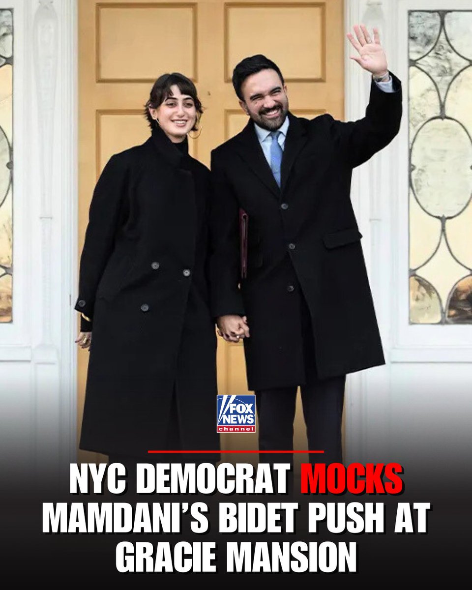 FoxNews's tweet image. ROYAL TREATMENT: A prominent NYC Democrat tells FOX News Digital that Mayor Mamdani’s bidet wish highlights hypocrisy among Democrats who were outraged at President Trump’s bathroom renovations at the White House.

The Democrat, who asked to remain anonymous, said, “He’s been…