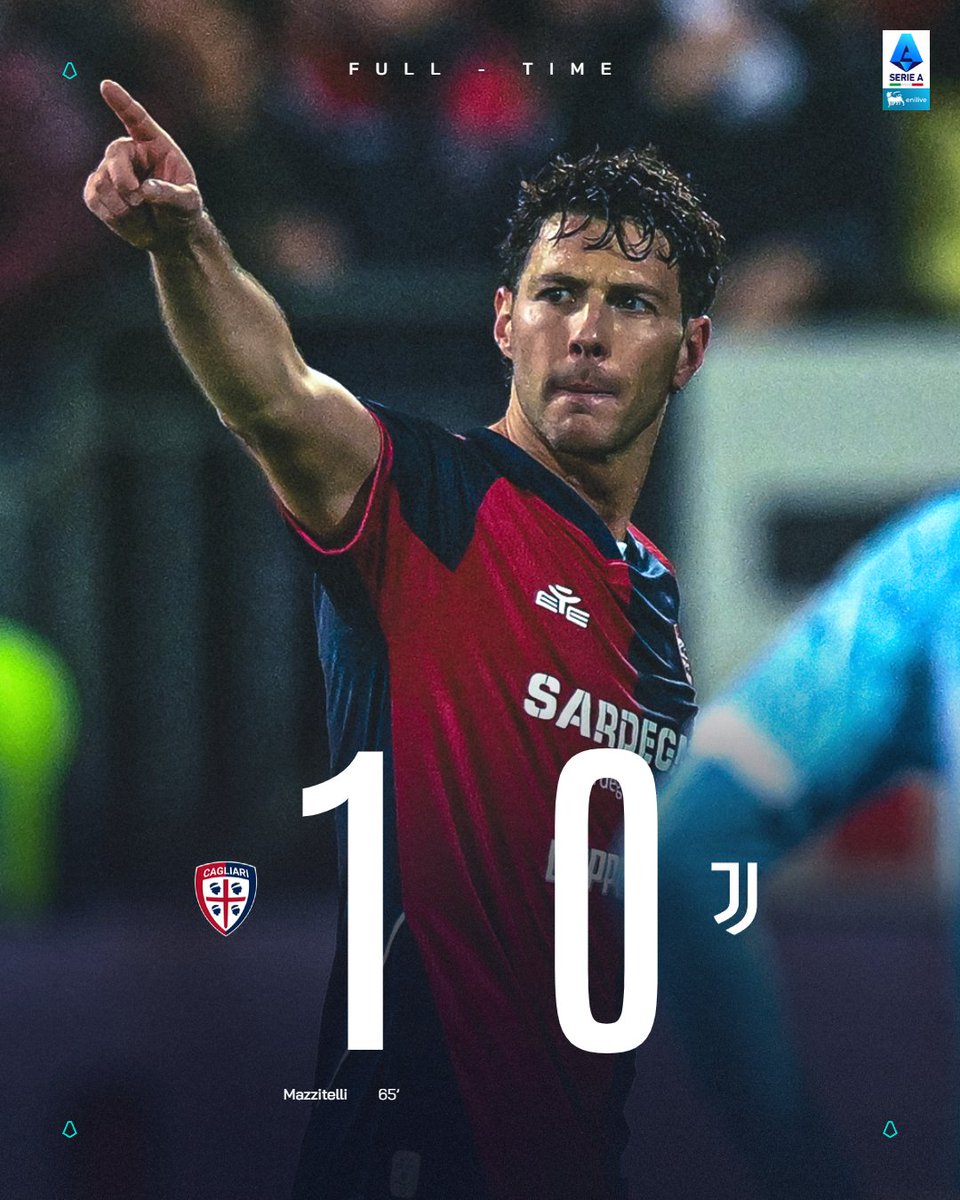 SerieA's tweet image. Vittoria pesante del @CagliariCalcio! ✅❤️💙

#CagliariJuve