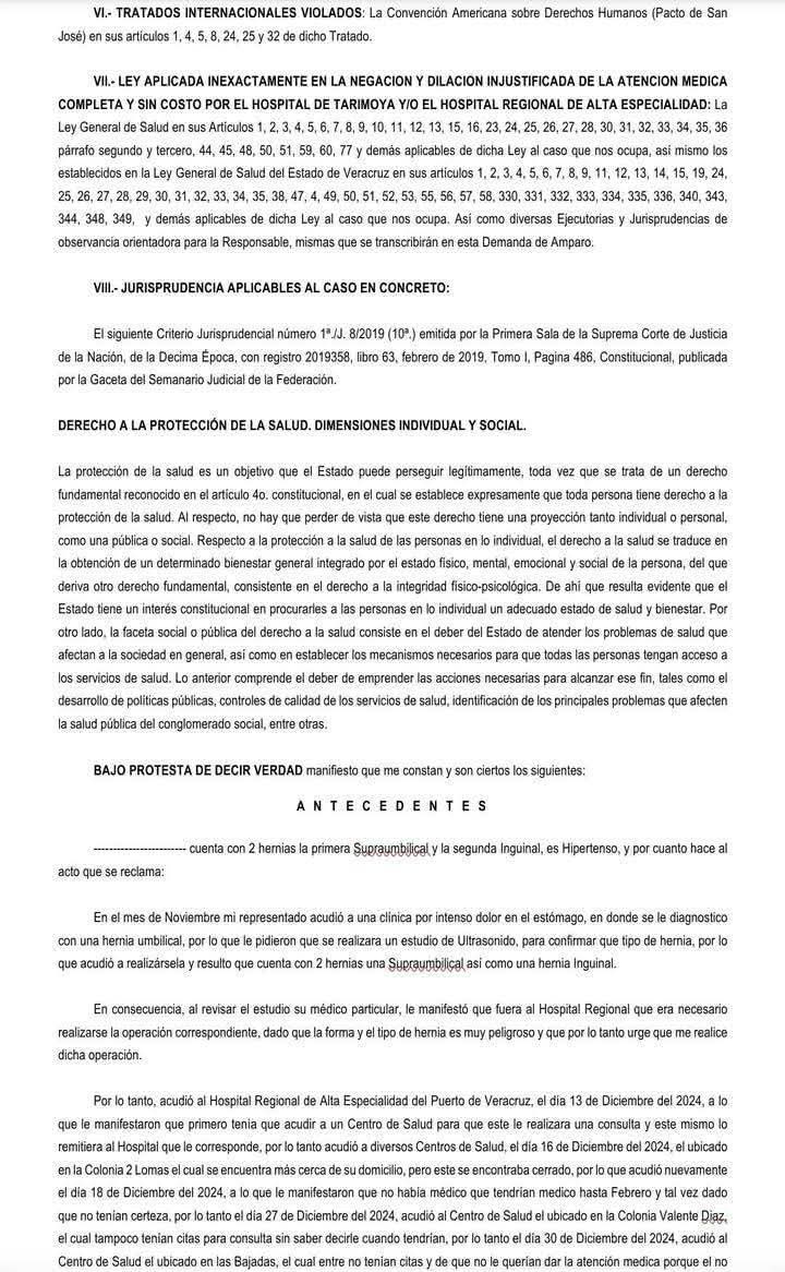 renatogironloya's tweet image. Me parece noble la iniciativa de compartir este formato de Juicio de Amparo Indirecto para reclamar el Derecho Humano a la Salud. Que el conocimiento para ayudar circule.