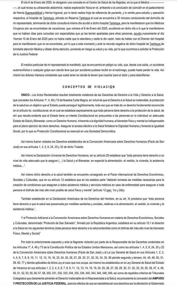 renatogironloya's tweet image. Me parece noble la iniciativa de compartir este formato de Juicio de Amparo Indirecto para reclamar el Derecho Humano a la Salud. Que el conocimiento para ayudar circule.