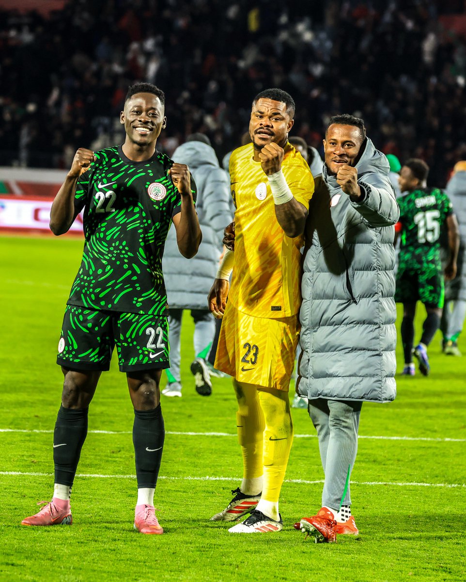 officialABAT's tweet photo. I congratulate our gallant Super Eagles @NGSuperEagles on their hard-earned bronze medal at AFCON 2025.

Despite the heartbreak of the semi-final loss to Morocco, our Super Eagles showed resilience, overcame Egypt, and made us proud.

This bronze medal surely feels good like gold.

Congratulations, Nigeria!

~ Bola Ahmed Tinubu

#AFCON2025 #SuperEagles #Nigeria