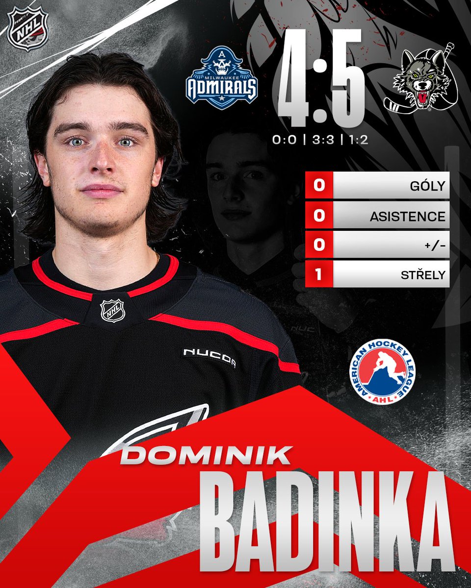 🇨🇦🇺🇸✌️ Náš odchovanec <a href="/dominik_badinka/">dominik_badinka_23</a> oslavil se <a href="/Chicago_Wolves/">Chicago Wolves</a> díky spoluhráčově gólu 29 vteřin před třetí sirénou druhou výhru v řadě, která byla první v normální hrací době v roce 2026. #pirátivnhl