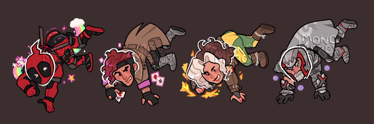 _monomercy_'s tweet image. + !!! the new additions to my #MarvelRivals  line ups &amp;lt;3 I cannot believe i have over 20 rivals keychains and i'm not half way throught the playable list :')