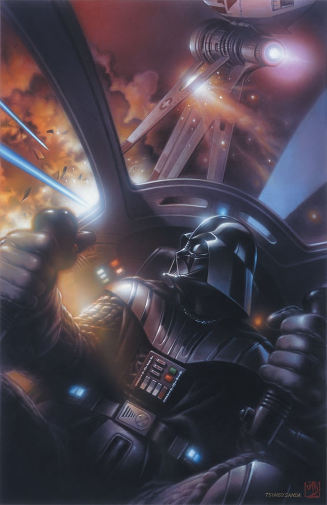 XDarthThunderX's tweet image. Lord Vader by Tsuneo Sanda.