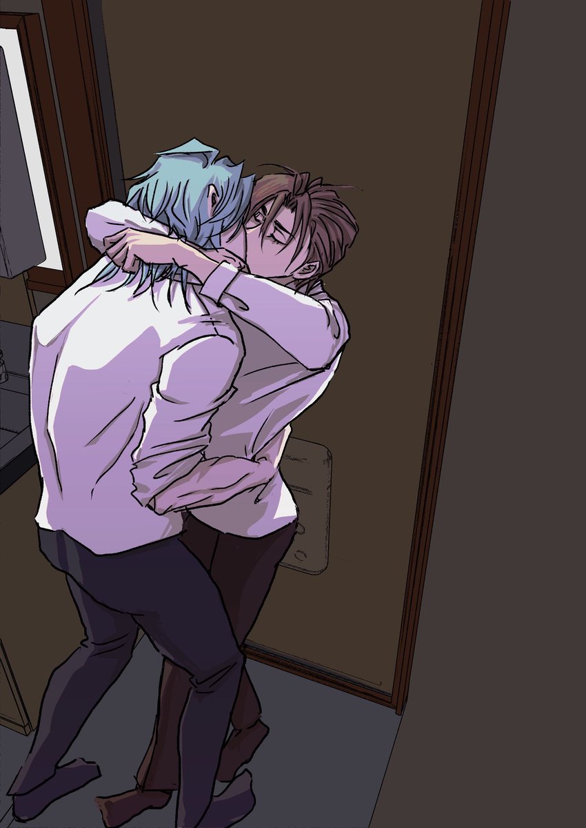 homi2647's tweet image. 하비로이. 키스. 도피생활중의 두사람…