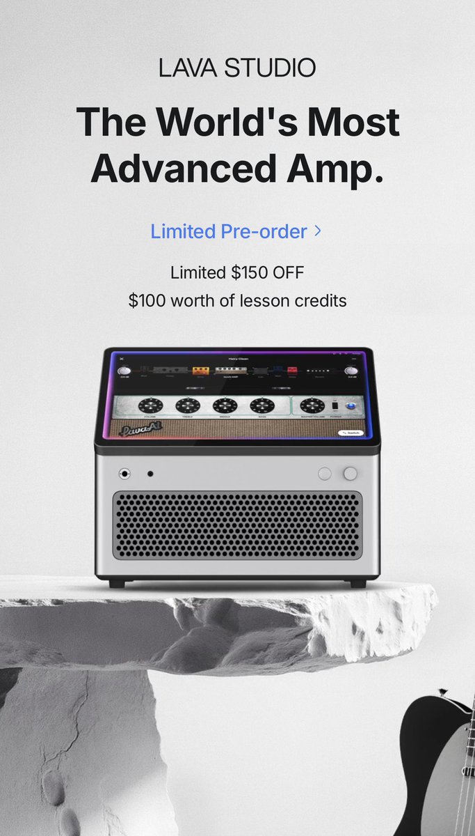Been looking for a simple home amp forever. 

Guitar, bass, quick recording, no pedals, no big rigs. 🎸

Lava Studio caught my eye. No idea if it’s the answer, but it might be the closest thing to what I actually need.

lavamusic.com/es/m/lava-stud…