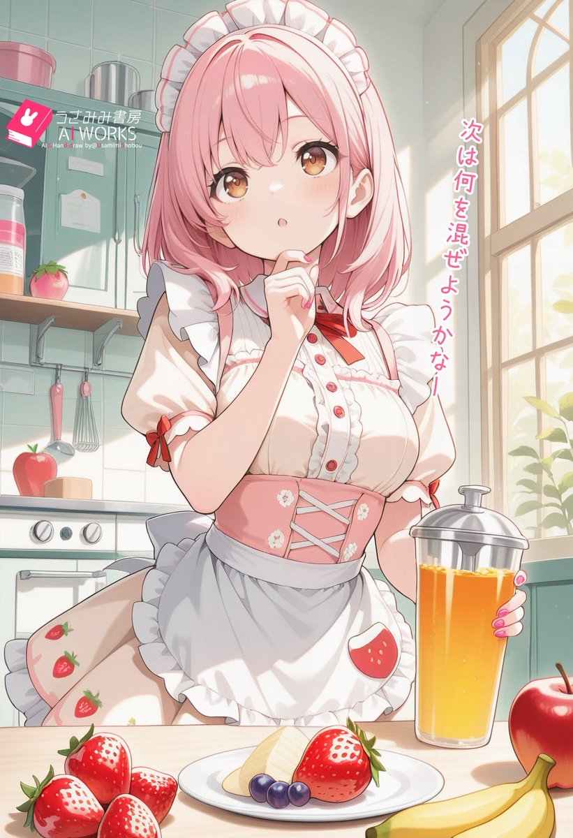 皆さんおはうさ！🐰☀️

スコッティさんの  #スコフル日和 最終日は2種類以上のフルーツを使ったみっくすじゅーす！！
という事でメイドmimiにミックスジュースを作って貰いましたꉂꉂ(¯ᗜ¯艸)

日曜日の朝はフレッシュなミックスジュースをどうぞー！(*っ´∀`)っ🍹