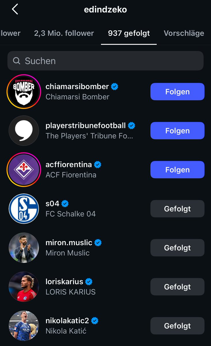 #S04 Dzeko folgt Schalke auf Instagram!