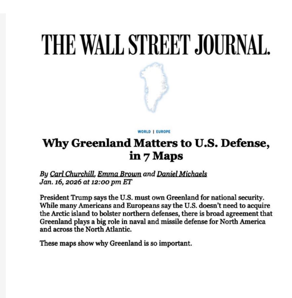 HarmeetKDhillon's tweet image. Greenland!