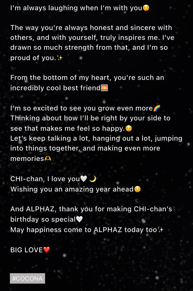 dylanggcrave's tweet image. XG member Cocona shares a heartfelt message for Chisa’s 24th birthday:

— “From the bottom of my heart, you're such an incredibly cool best friend! i'm so excited to see you grow even more 🌈 Thinking about how I'll be right by your side to see that makes me feel so happy 😌…