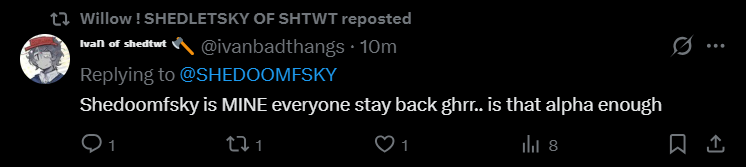 F0L13_4_D3UX's tweet image. oomfs just be saying anything these days,,,,