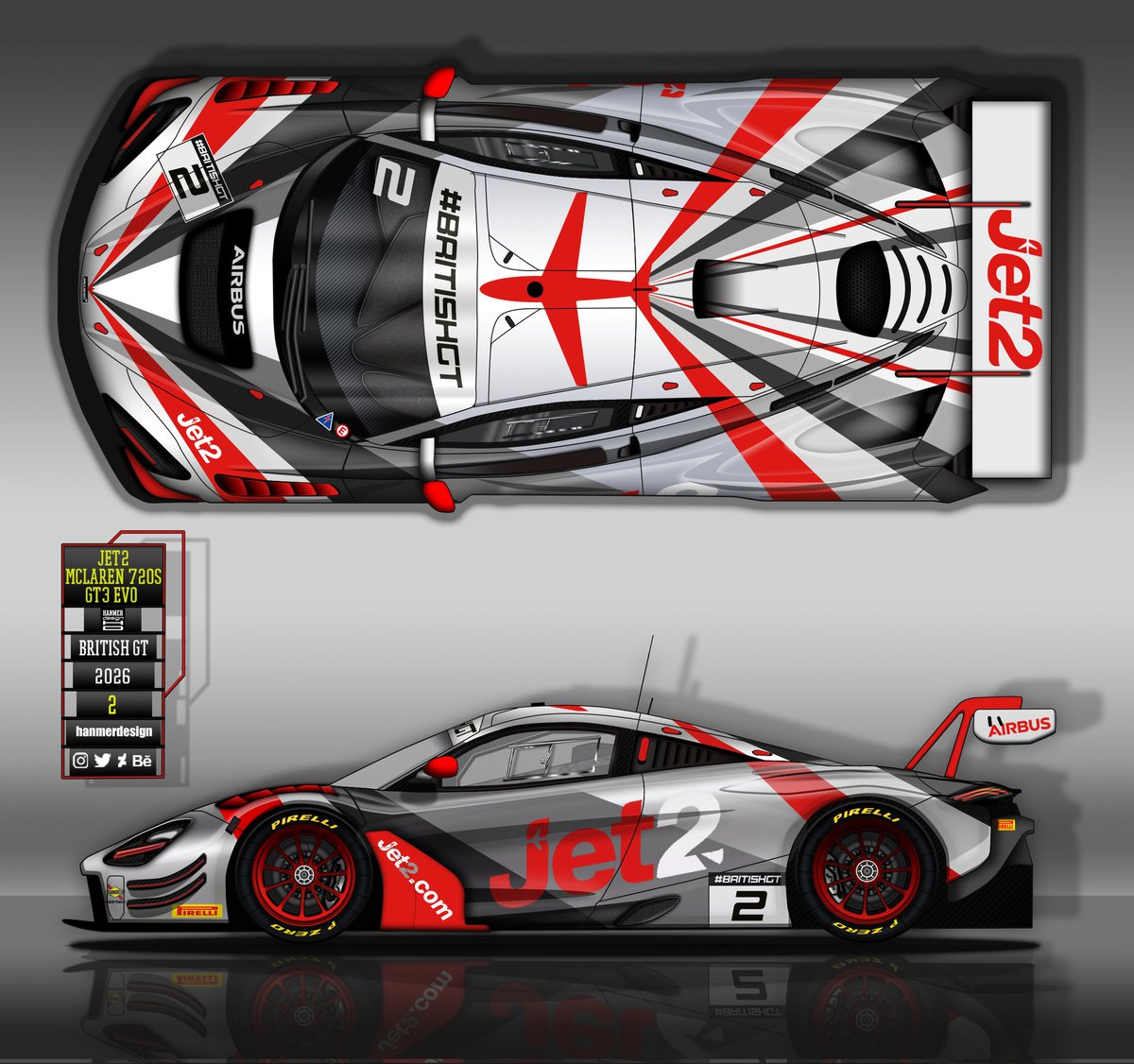 hanmerdesign's tweet photo. Jet2 McLaren 720 GT3 livery concept 

#wec #worldendurancechampionship #fiaworldendurancechampionship #britishgt2026 #britishgt #igtc #gtworldeurope  #nurburgring24h #jet2 #jet2holidays #pirelli #mclaren #mclaren720s #lmgt3 #gt3  #gtworldchallenge #spa24h https://t.co/c4AFhr0Cab