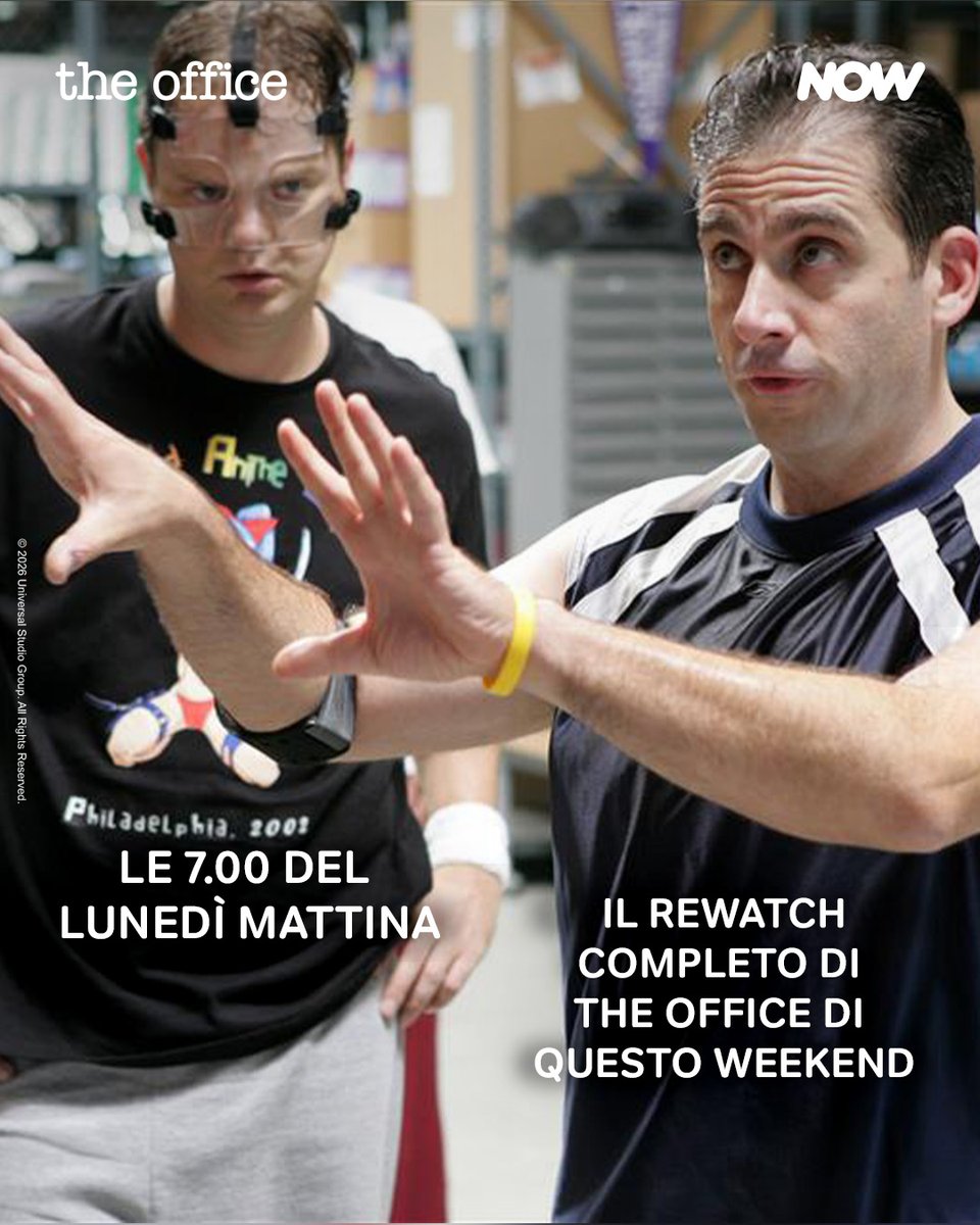 NOWTV_It's tweet image. Rewatch completo di The Office, caffellatte e biscotti e si va a letto. 
Micheal Scott approved.  

Per i binge-watchatori seriali: #TheOffice ora disponibile in streaming su NOW.