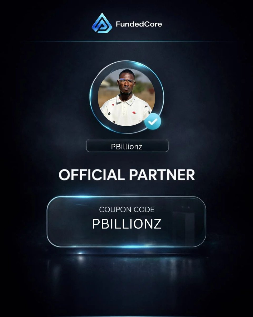 Announcement 📢

I’m excited to officially announce my partnership with, <a href="/FundedCore/">FundedCore</a>
 
Support team:/  very reliable 💯.

Use my exclusive coupon code to enjoy discounts on your challenges account 📈 .
Wishing you a productivity ✅