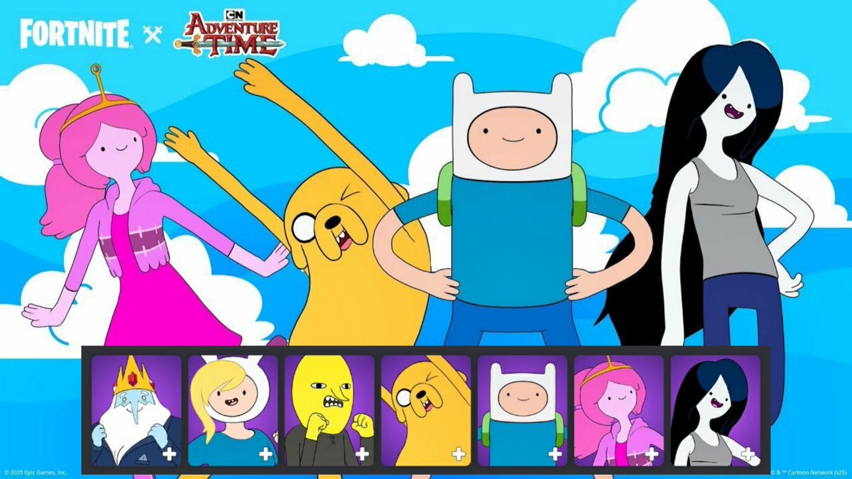 Fortnite x Adventure Time - potential cosmetics for characters that could be added in future waves (concept)
Thread🧵