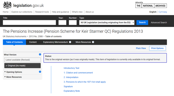 ForeverScept's tweet image. Keir Starmer was reluctant to become an MP and subsequent leader of the Labour party due to his pension from his questionable time 'fixing' the Crown Prosecution Service.

Our parliament then passed his very own law to protect his pension.

Much like Rishi Sunak, he was selected…