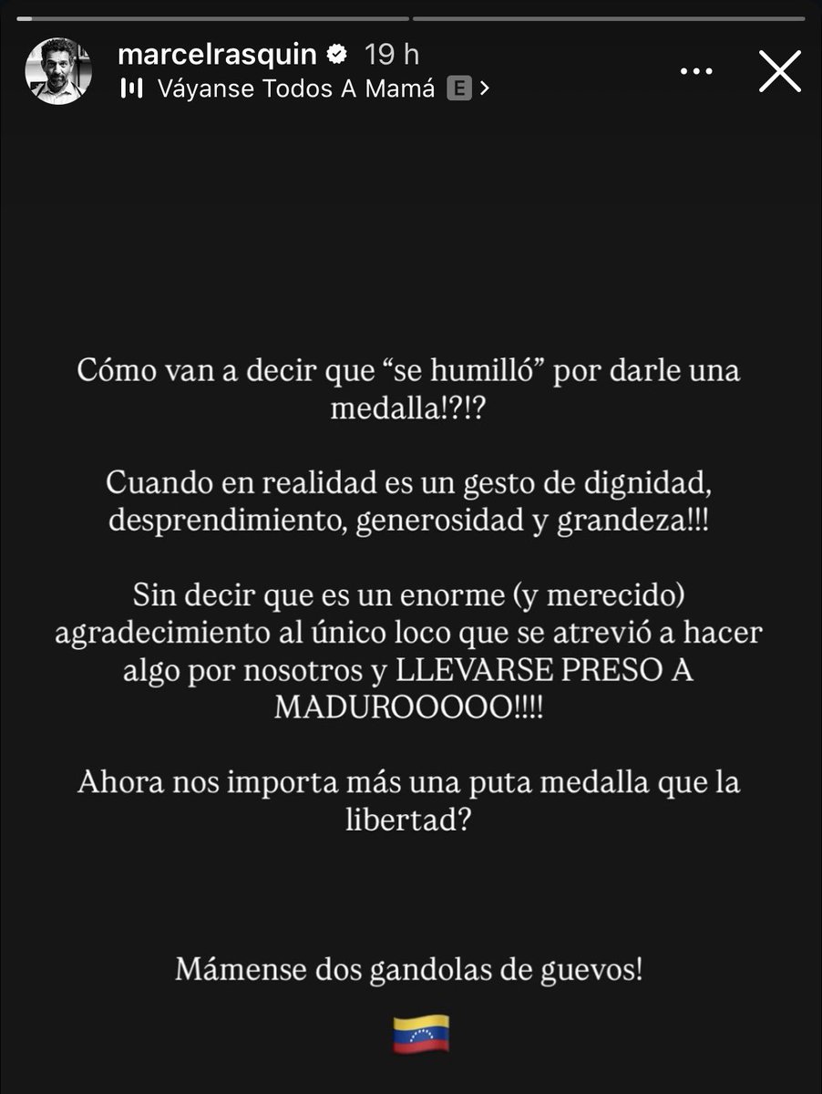 No había manera más clara de decirlo.

<a href="/MarcelRasquin/">Marcel Rasquin</a> 👏