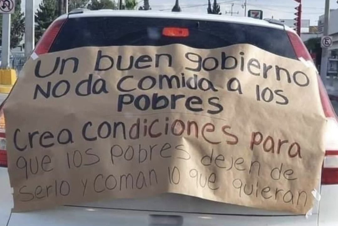 No queremos despensas, queremos oportunidades 📦🚫 <a href="/Claudiashein/">Claudia Sheinbaum Pardo</a>