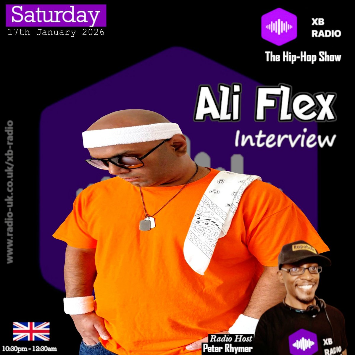 PeterRhymer's tweet photo. #TheHipHopShow 2Nite + Interview with @Aliflexofficial as part of The Hip-Hop Show (10:30pm - 12:30am) via: https://t.co/iawABFCPvA on @onlinexbradio with @PeterRhymer https://t.co/MGhlbPkjaW