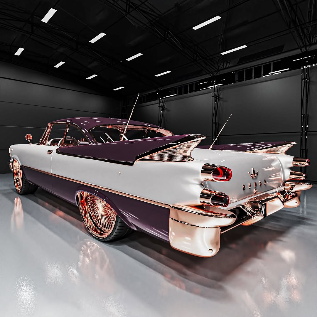 1959 Dodge Coronet on Rose Gold Dayton Wire Wheels