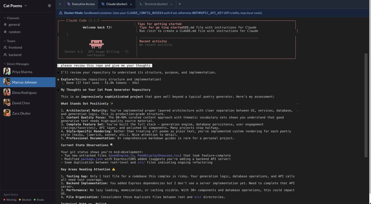 praxagent Teamwork (beta) new feature drop: executive access -- open the code base in a terminal or directly into a Claude code session to join your team in developing, test the application, or takeover from them

github.com/praxagent/team…