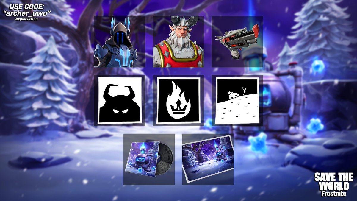 archer_fortnite's tweet image. YOU HAVE 4 DAYS LEFT TO GET THESE ITEMS IN SAVE THE WORLD!!!

The STW season ends on the 21st, and these will not return again until later in November.

Ice King is one of the best constructors in the game, you do not want to miss him, just play any Frostnite for 30mins