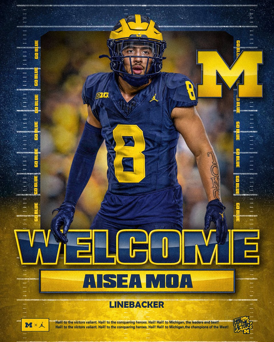UMichFootball's tweet image. Welcome to Michigan, @aiseamoa_8! 〽️

» myumi.ch/Mk2mx