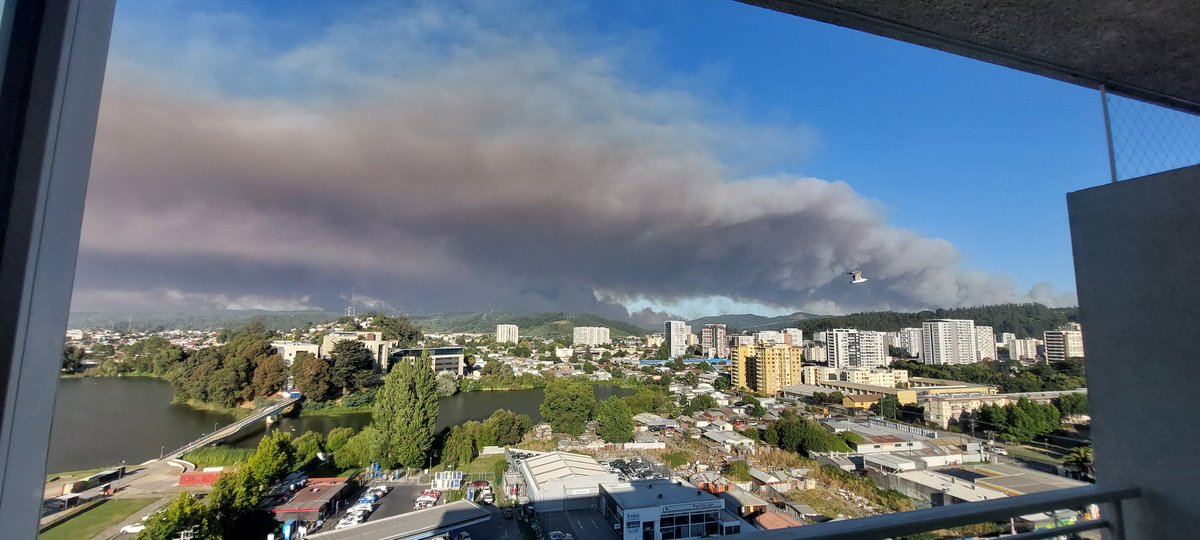 Concepción,  región del Bíobío. Incendios