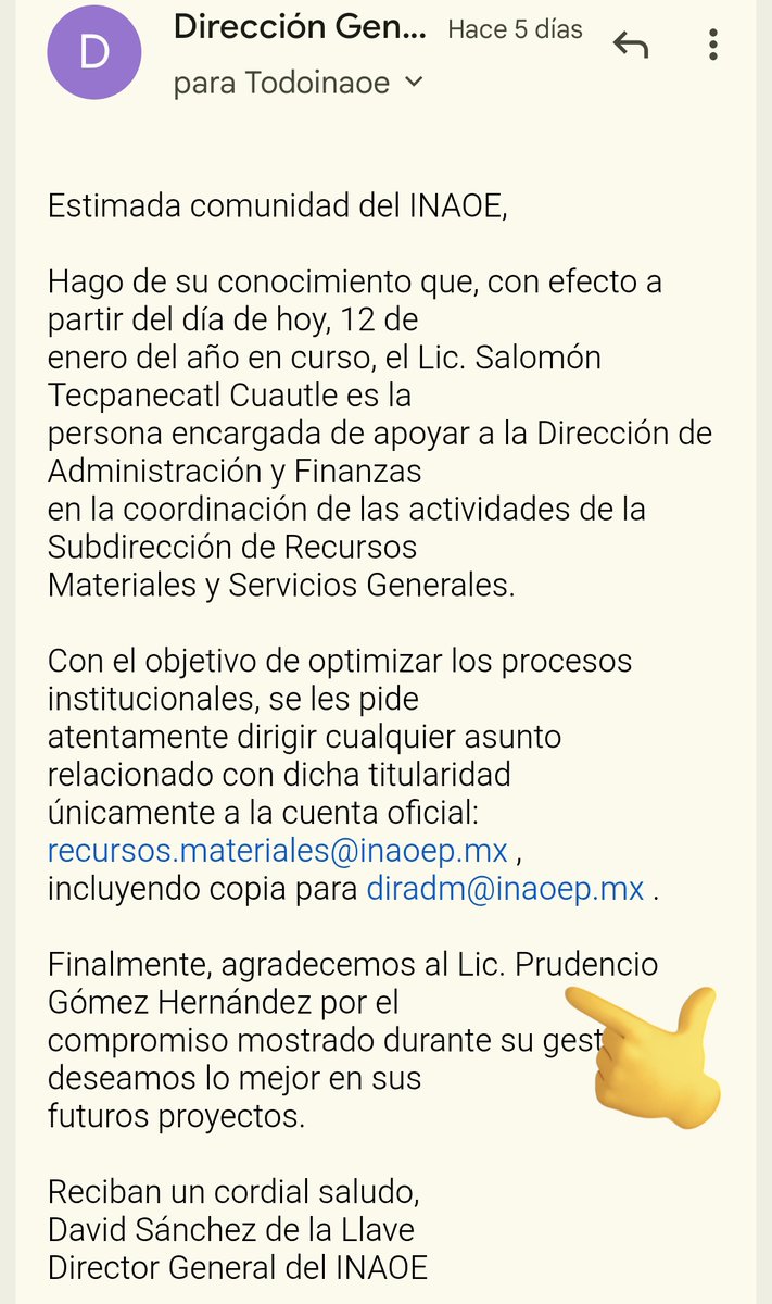 Al fin se fue "Chano" o "Chencho" HDP, <a href="/inaoe_mx/">INAOE México</a> <a href="/Secihti_Mx/">Secretaría de Ciencia</a> <a href="/ArguellesMarg/">Margarita Argüelles</a> la que sigues esres tú