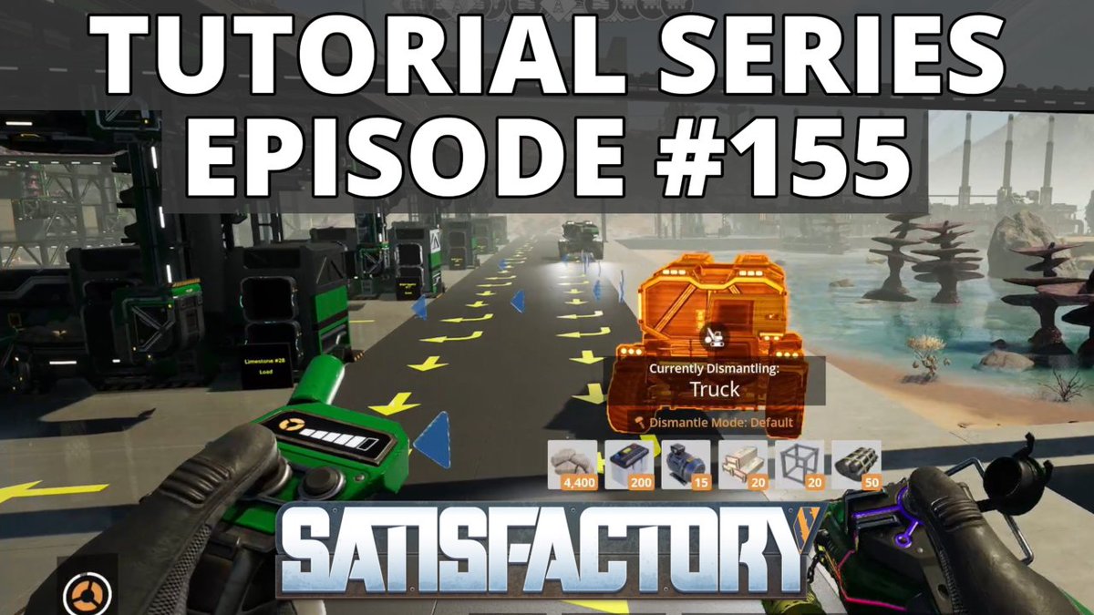In Episode 155 we start converting our existing Trucks over to using Batteries instead of Packaged Turbofuel. We also trucked in another Limestone node for the Crystal Oscillators, come check it out over here on YouTube: youtu.be/vL_qvtJvrcs #Satisfactory <a href="/SatisfactoryAF/">Satisfactory</a>