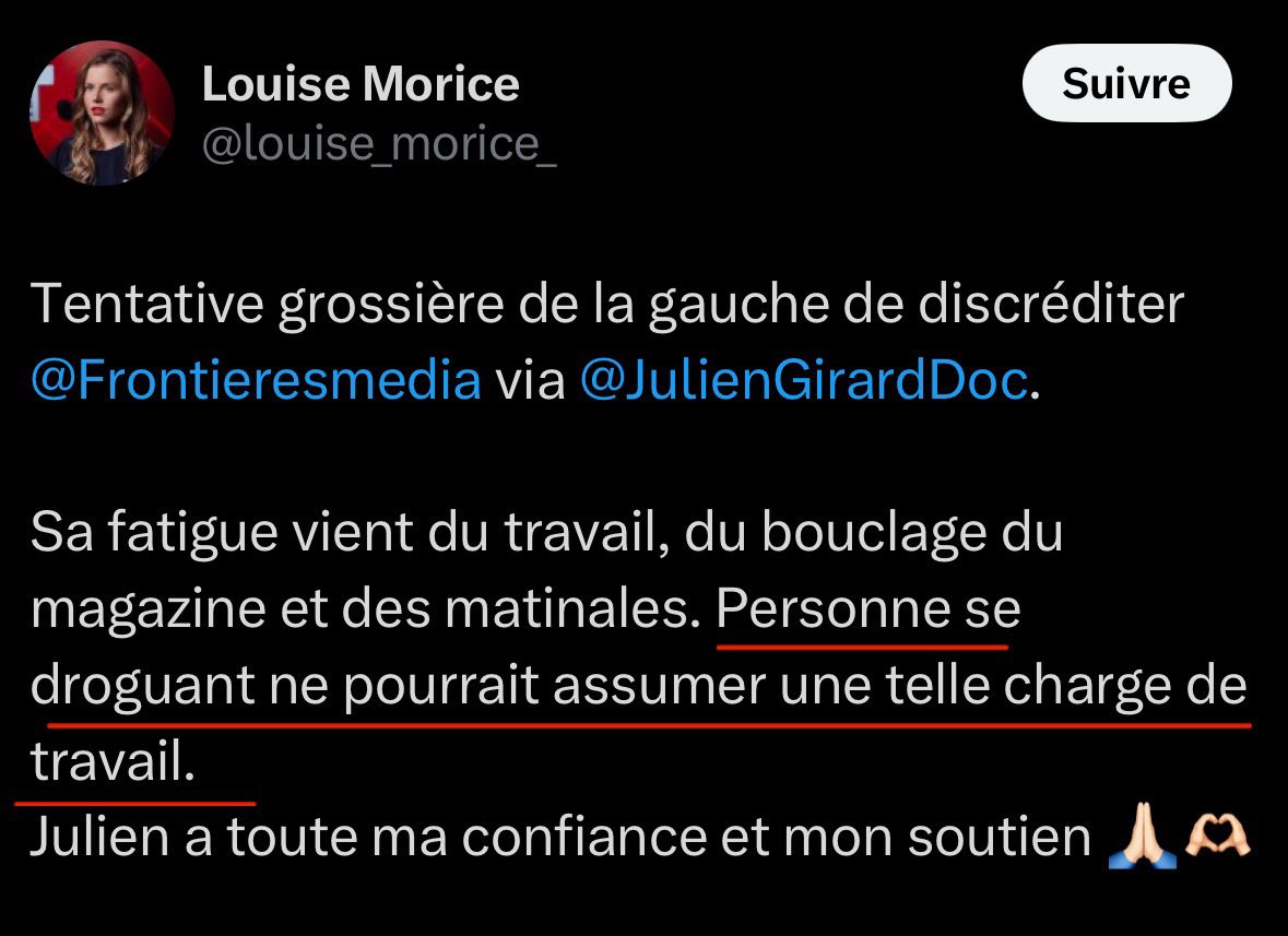 ALeaument's tweet image. Encore la preuve que ces gens ne connaissent rien.

Ils n’ont pas bossé le sujet des drogues et de leurs consommations, notamment en milieu professionnel, notamment pour «tenir», notamment dans les métiers pénibles et aux horaires décalés.

Les guignols de la désinformation.