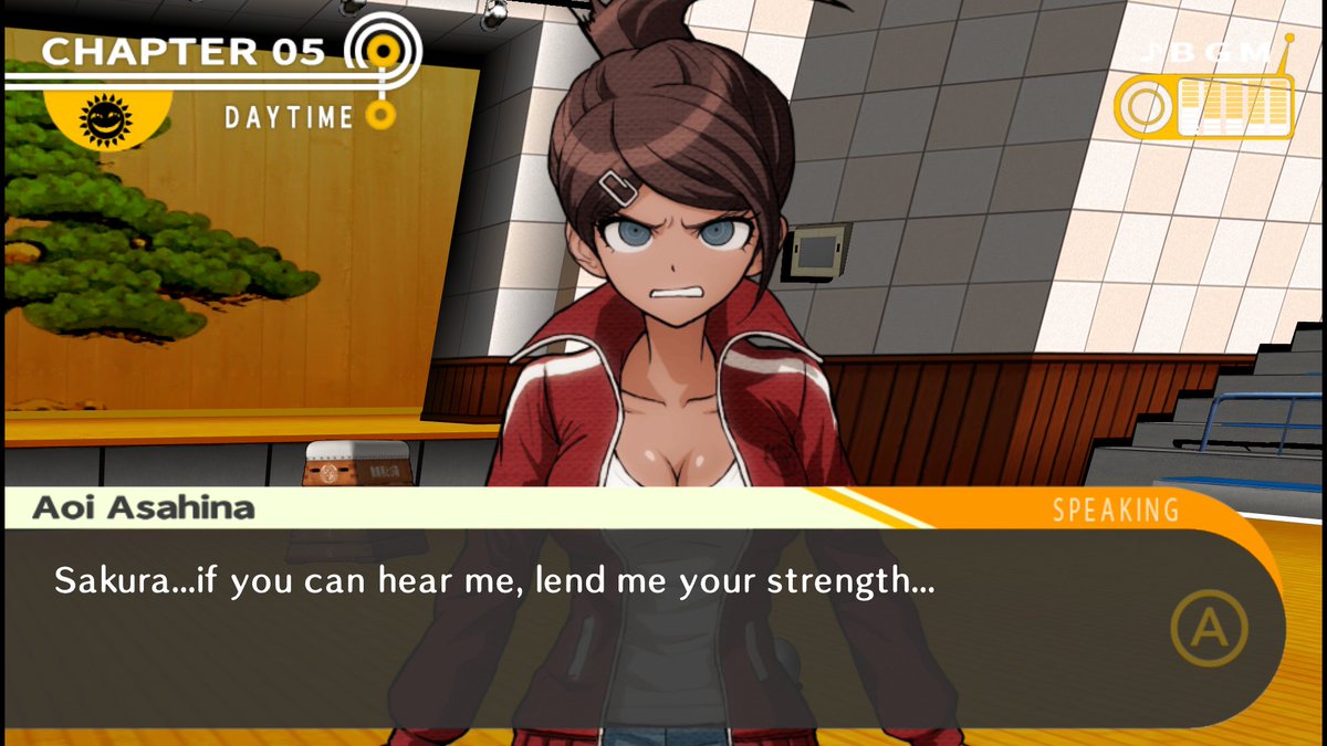 WE ARE SAKURA OGAMI, WE CARRY THE FLAME, WE’LL FIGHT FOR THE DOJO, WE’LL HONOR HER NAME