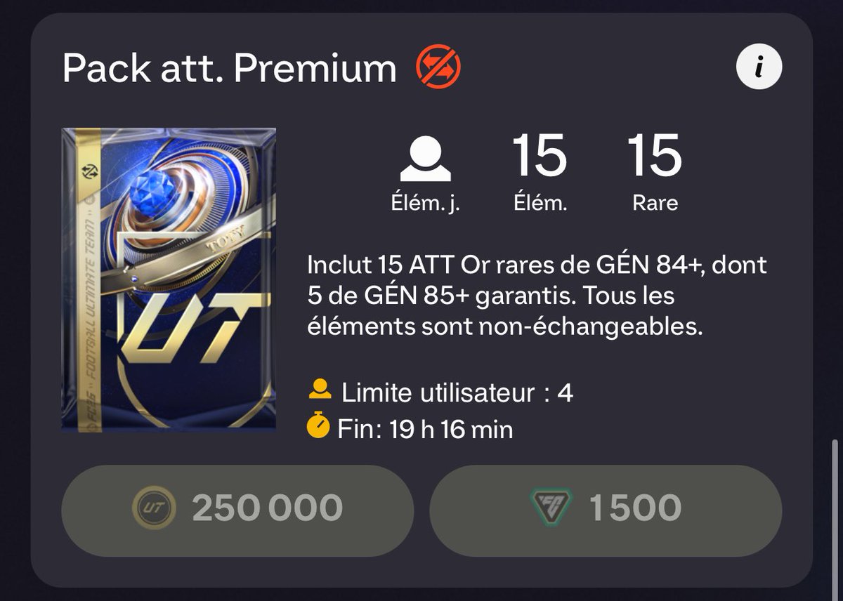 FansdeFUT's tweet image. 🎁 J’offre ce pack à 1 personne. ✨

Pour participer : 

FOLLOW ✅
LIKE ❤️
Mets ta plateforme en réponse. 💭

Tirage demain. 😁