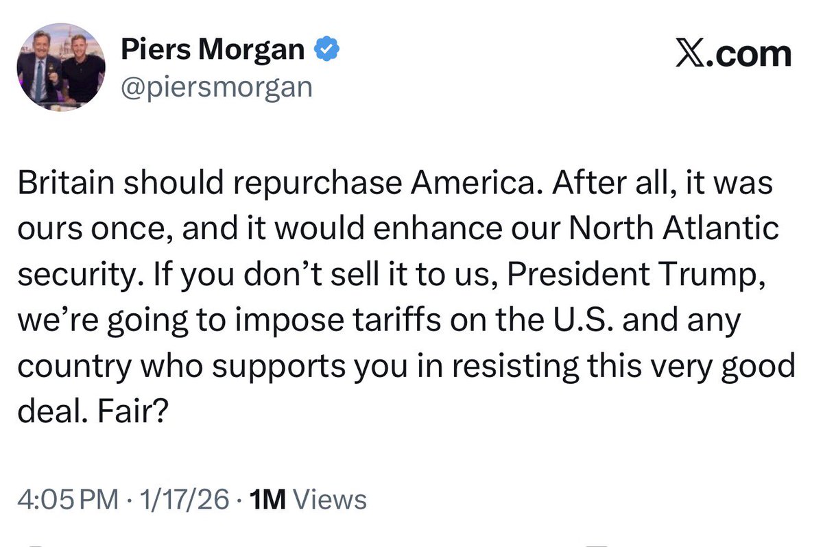 harryjsisson's tweet image. Piers Morgan has turned on Trump and made a good point against him.