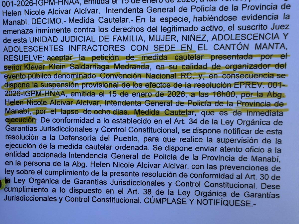 LuisaGonzalezEc's tweet photo. Informamos a la militancia y a los ecuatorianos que luego de tanto acoso y persecución y luego de seguir las acciones legales correspondientes, se nos ha otorgado la MEDIDA CAUTELAR que permite que SE REALICE nuestra #ConvenciónRC2026 

¡Los esperamos mañana!
@MashiRafael @RC5Oficial @JaimeEstradaM