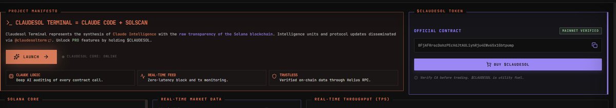 Claudesol Terminal tweet media
