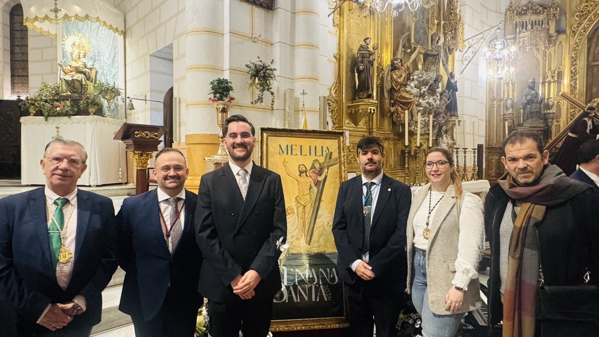 ACTOS || En la noche del 17 de enero nuestra cofradía estuvo presente en la presentación del Cartel Oficial de la Semana Santa de Melilla, inicio del camino hacia días de fe, oración y encuentro entre hermandades. Caminamos juntos hacia la Pasión, Muerte y Resurrección del Señor